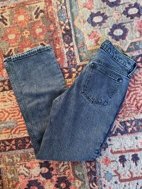 abercrombie washed black straight leg 90s jean